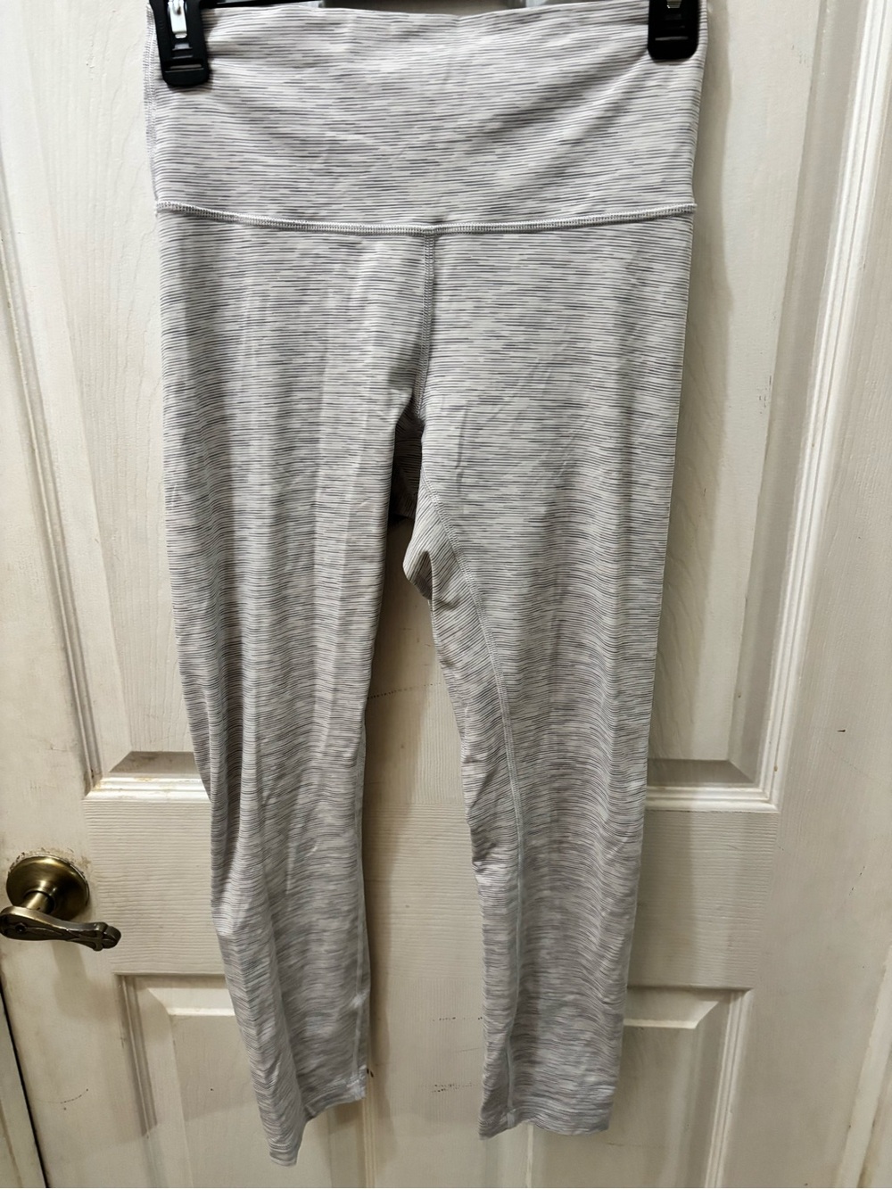lululemon athletica Heathered Light Gray Leggings